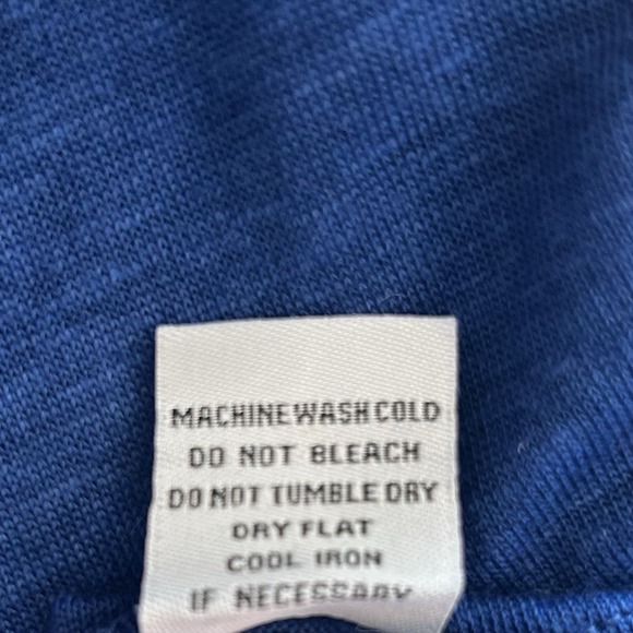 Habitat Linen Tunic Sz S Blue Lagenlook Lightweight Blouse Boatneck 3/4 Sleeves - Picture 7 of 13